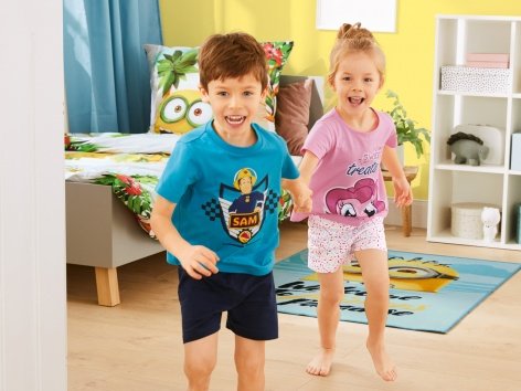 Pigiama corto da bambino "Marvel, Sam il pompiere, Paw Patrol"