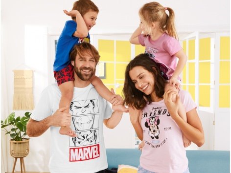 Pigiama corto da uomo "Marvel,  Minions, The Simpsons"