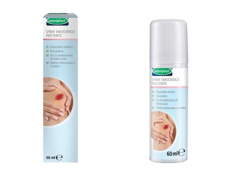 Pomata per ferite e scottature, cerotto spray o spray emostatico per ferite