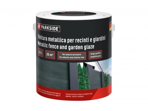 Finitura metallica per recinti e giardini