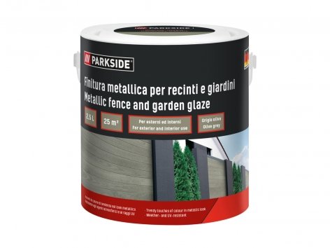 Finitura metallica per recinti e giardini