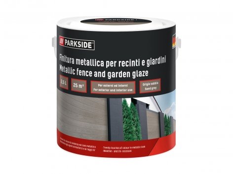 Finitura metallica per recinti e giardini