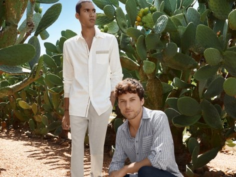 Pantaloni in lino da uomo