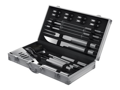 Set utensili per grill in valigetta