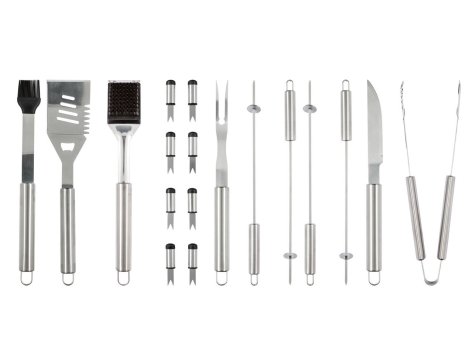 Set utensili per grill in valigetta