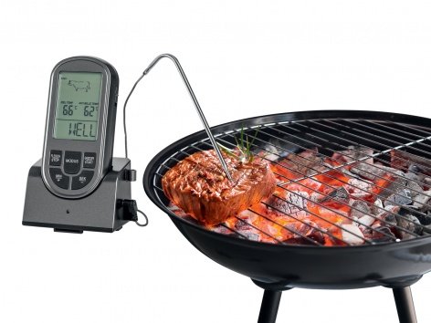 Termometro radiocontrollato per barbecue