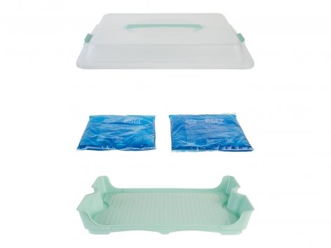 Contenitore refrigerante per snack o per torte/pic-nic