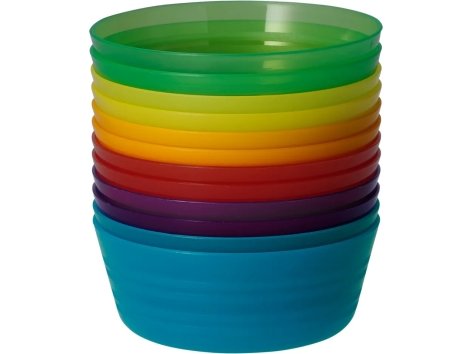 Posate, bicchieri, piatti o ciotole riutilizzabili