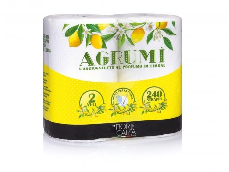 Asciugatutto 2 veli al profumo di limone
