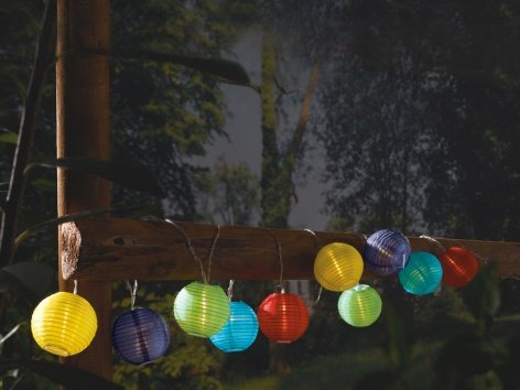 Catena luci decorative LED a energia solare