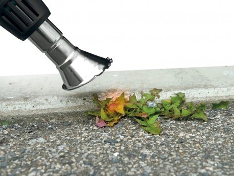 Pistola termica a braccio lungo o bruciatore diserbante