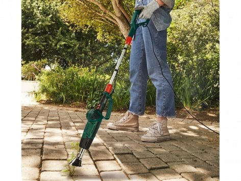 Pistola termica a braccio lungo o bruciatore diserbante