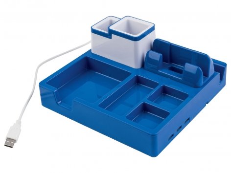 Organizer da scrivania con USB-Hub