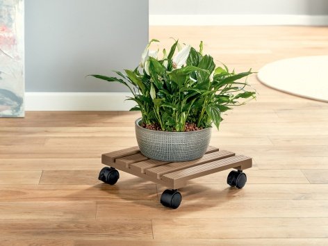 Portavaso con rotelle