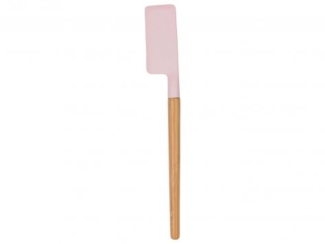 Utensile da cucina in silicone e bambù