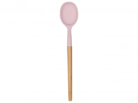 Utensile da cucina in silicone e bambù
