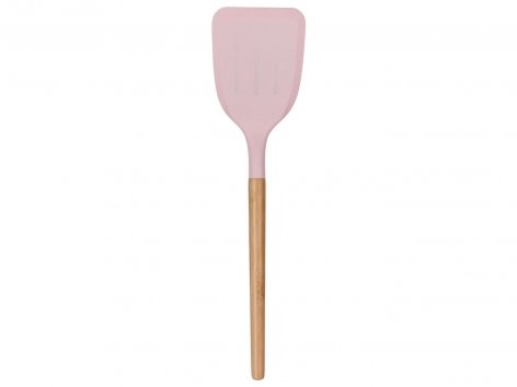 Utensile da cucina in silicone e bambù