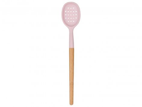 Utensile da cucina in silicone e bambù
