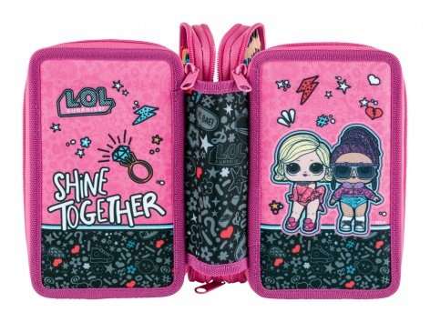 Astuccio tre cerniere "LOL, Frozen, Spiderman"