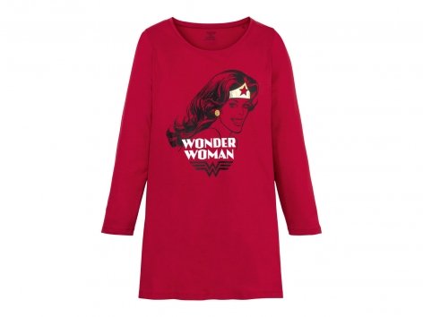 Maxi t-shirt da notte per donna "Dumbo, Wonder Woman, Mickey Mouse Pink"