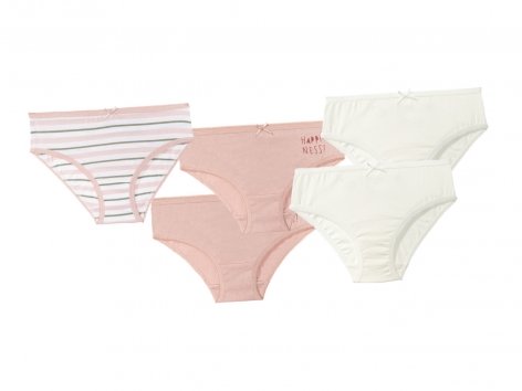 Slip da bambina, 5 pezzi