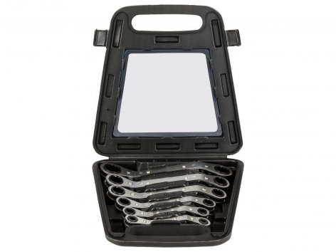 Set chiavi ad anello con cricchetto