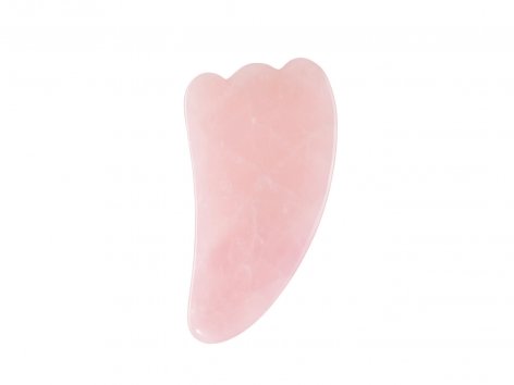 Rullo o pietra massaggiante in quarzo per viso