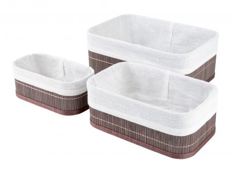 Set cestini in bambù