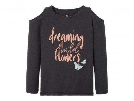 Maglia a maniche lunghe da bambina