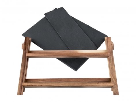 Alzata o set vassoi in ardesia