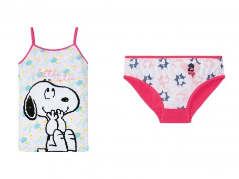 Coordinato intimo da bambina "Snoopy, Miraculous, Frozen"