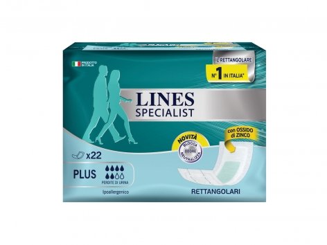 Assorbenti per incontinenza sagomati o rettangolari