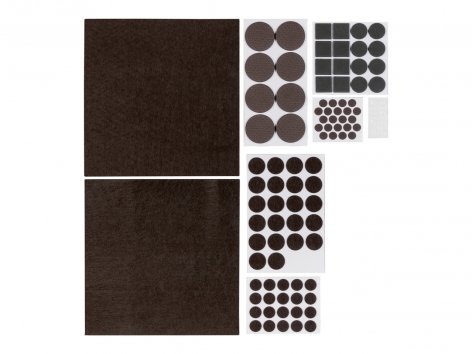 Set feltrini / protezioni adesive / cunei fermaporta