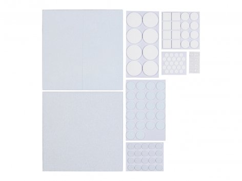 Set feltrini / protezioni adesive / cunei fermaporta