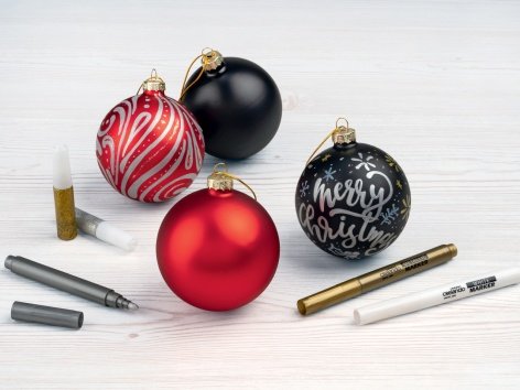 Set per dipingere le palline natalizie