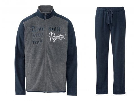 Tuta in pile da uomo