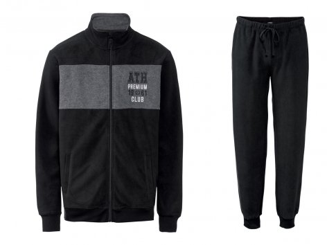 Tuta in pile da uomo