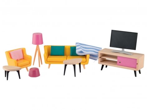 Set mobili in miniatura o set personaggi per casa delle bambole