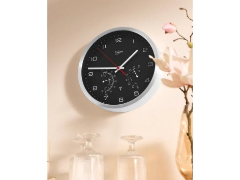 Orologio da parete radiocontrollato con termometro ed igrometro