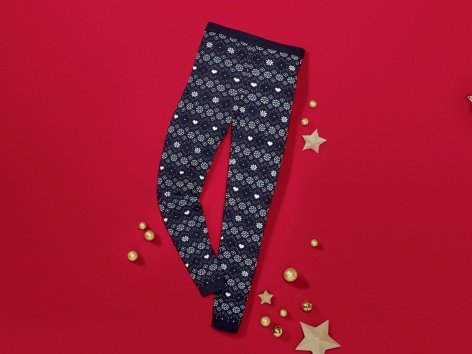 Leggings natalizi da bambina