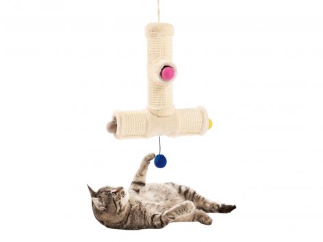 Gioco tiragraffi per gatti