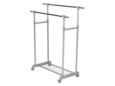 Stender appendiabiti doppio con rotelle