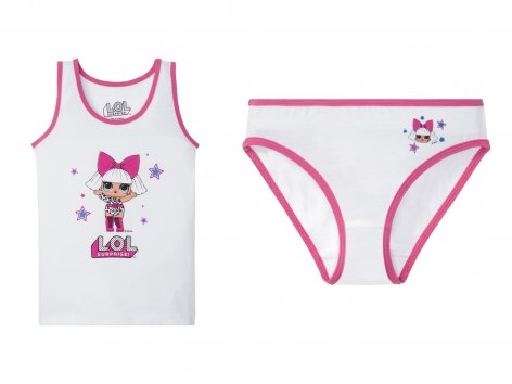 Coordinato intimo da bambina "LOL, Hello Kitty, Lola Bunny"