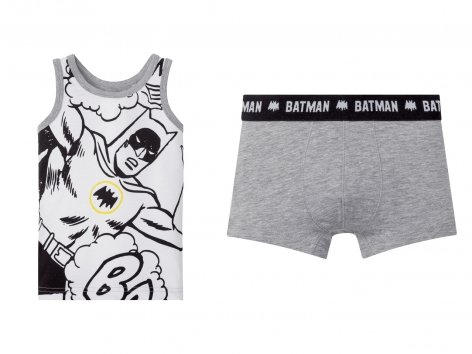 Coordinato intimo da bambino "Bugs Bunny, Cattivissimo me, Batman"