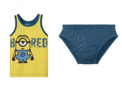 Coordinato intimo da bambino "Bugs Bunny, Cattivissimo me, Batman"