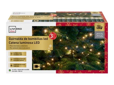 Catena luminosa 100 LED