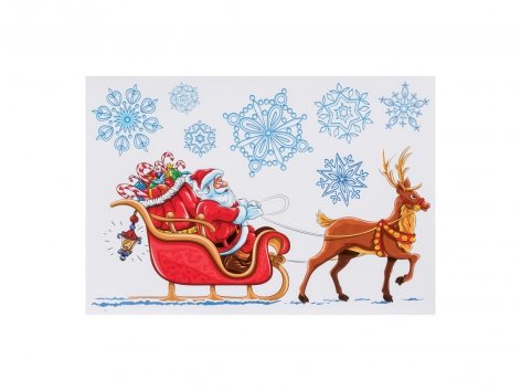 Decorazioni natalizie adesive