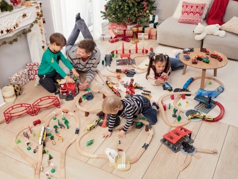 Gioco pista in legno