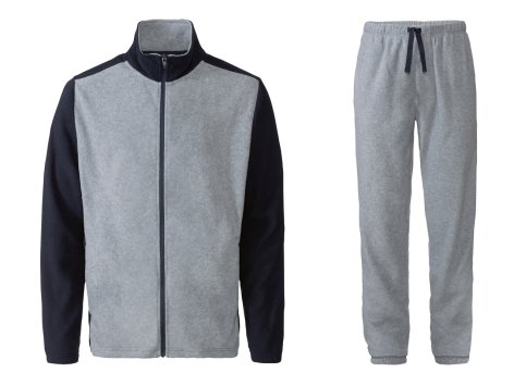 Tuta in pile da uomo