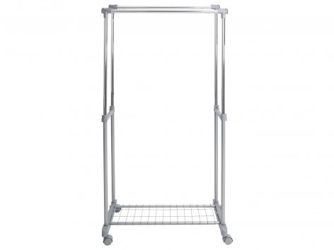 Stender appendiabiti doppio a rotelle